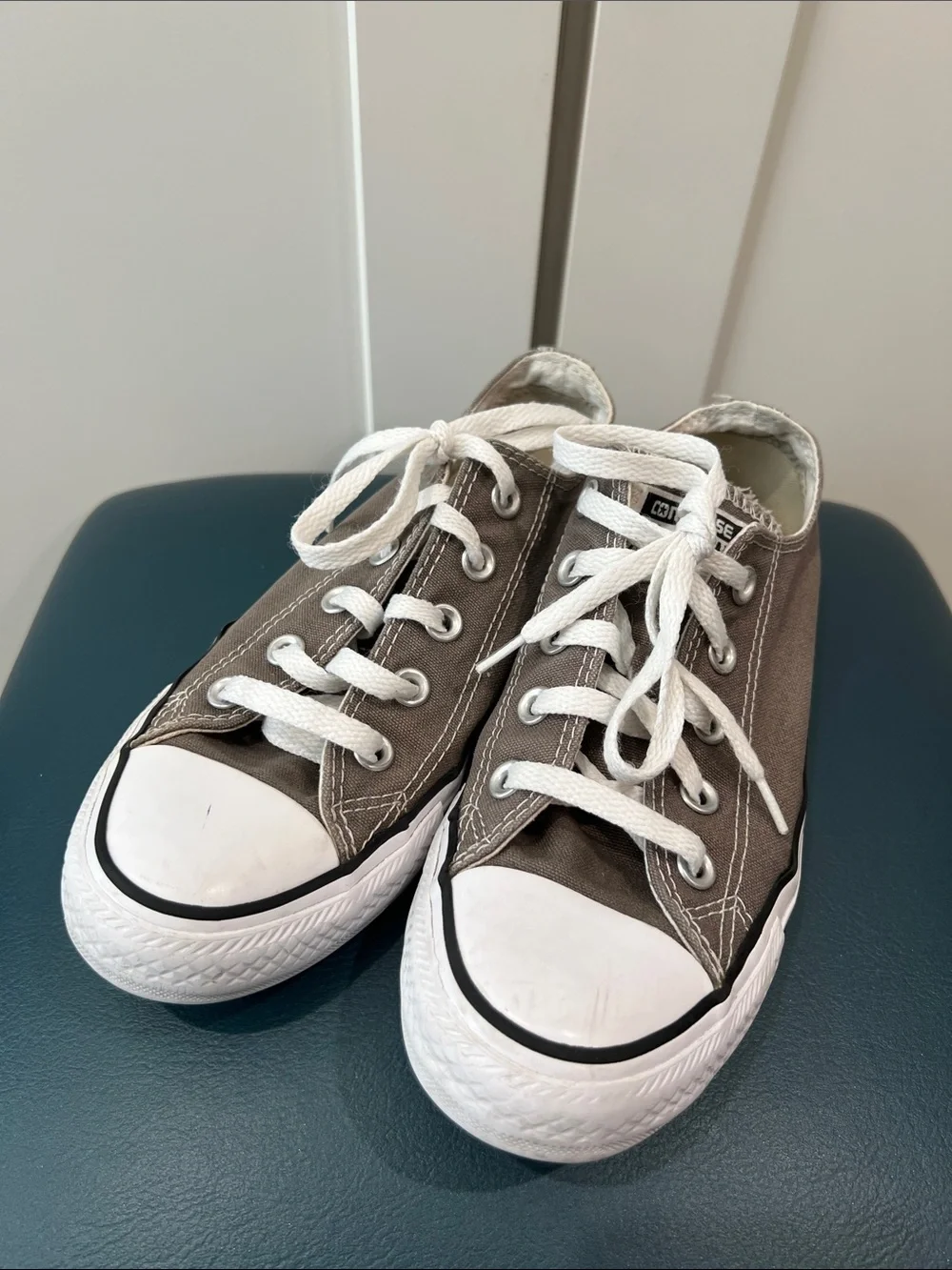 Converse Kids Low-Top Sneakers in Brown with White Accents
